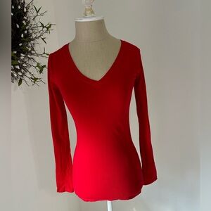 Fashion Nova red long sleeved t-shirt